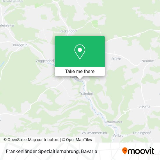 Frankenländer Spezialtiernahrung map