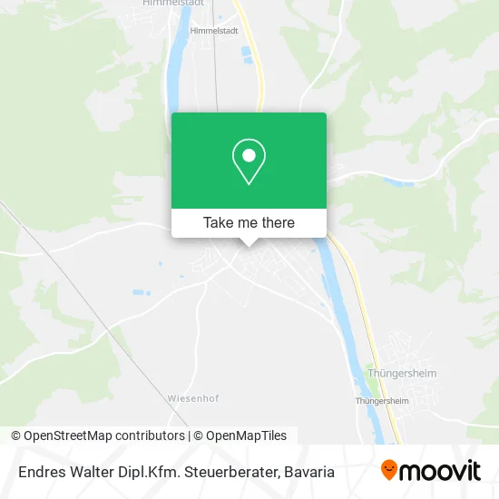 Карта Endres Walter Dipl.Kfm. Steuerberater