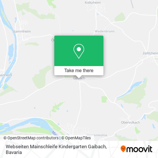 Webseiten Mainschleife Kindergarten Gaibach map