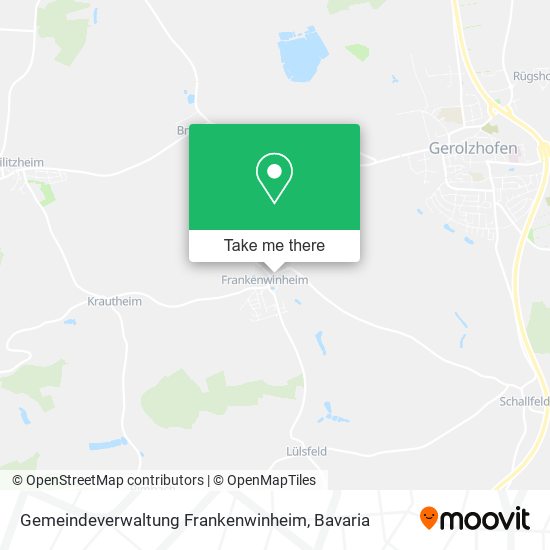 Gemeindeverwaltung Frankenwinheim map