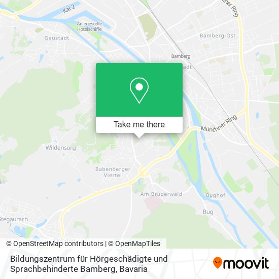 Bildungszentrum für Hörgeschädigte und Sprachbehinderte Bamberg map