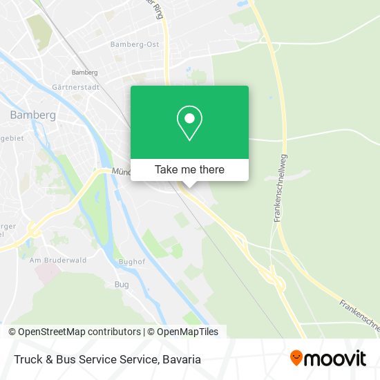 Truck & Bus Service Service map