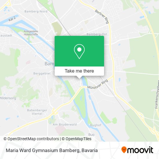 Maria Ward Gymnasium Bamberg map