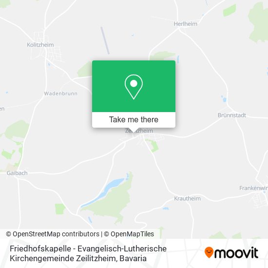 Friedhofskapelle - Evangelisch-Lutherische Kirchengemeinde Zeilitzheim map