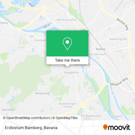 Erzbistum Bamberg map