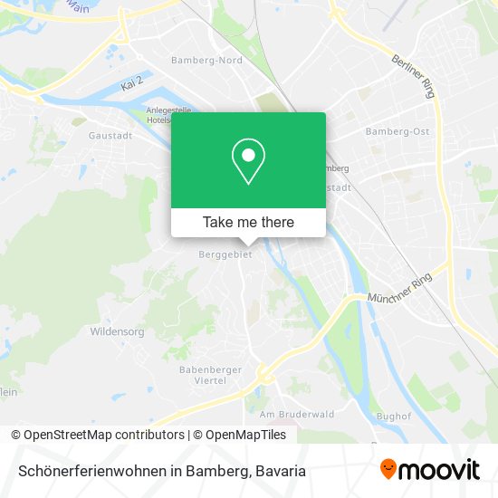 Карта Schönerferienwohnen in Bamberg