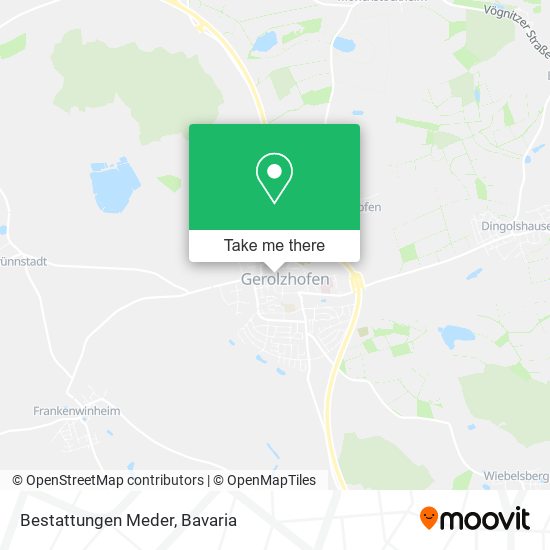 Bestattungen Meder map