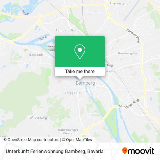 Unterkunft Ferienwohnung Bamberg map