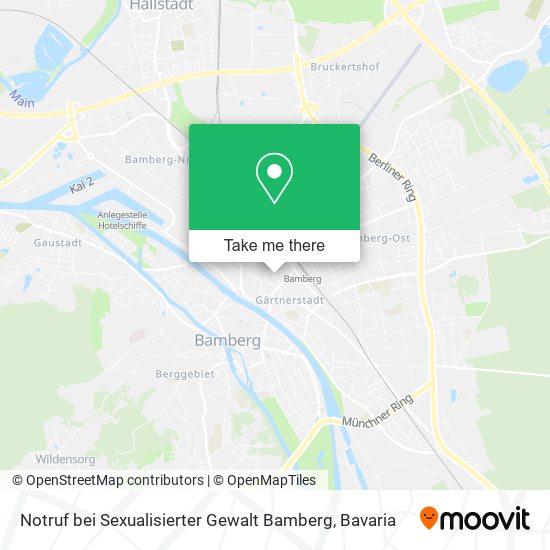 Карта Notruf bei Sexualisierter Gewalt Bamberg