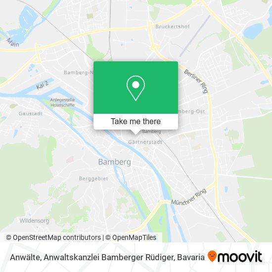 Anwälte, Anwaltskanzlei Bamberger Rüdiger map