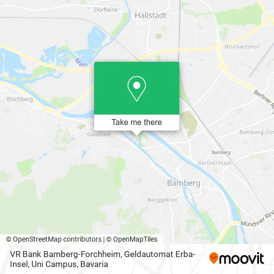 Карта VR Bank Bamberg-Forchheim, Geldautomat Erba-Insel, Uni Campus