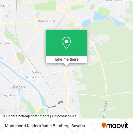 Карта Montessori Kinderträume Bamberg