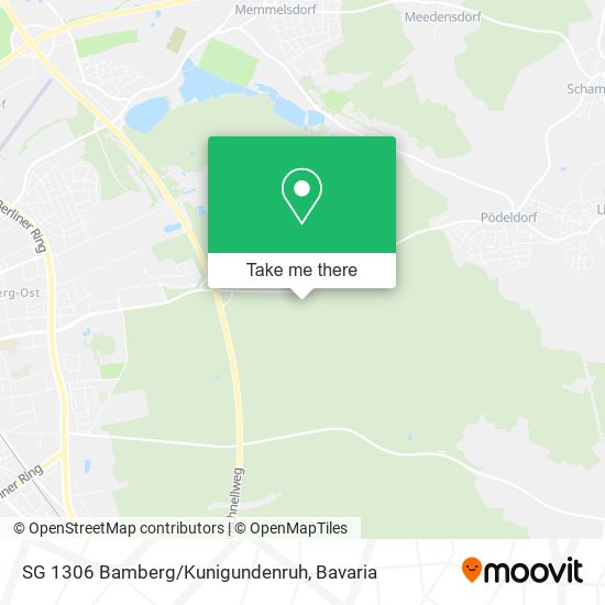 SG 1306 Bamberg/Kunigundenruh map