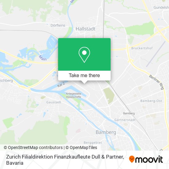 Карта Zurich Filialdirektion Finanzkaufleute Dull & Partner
