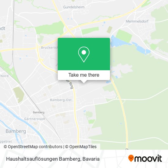 Haushaltsauflösungen Bamberg map