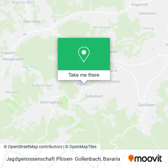 Карта Jagdgenossenschaft Plösen- Gollenbach