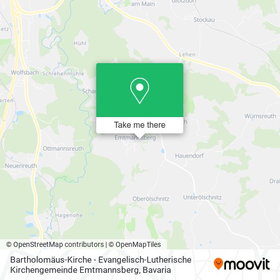 Карта Bartholomäus-Kirche - Evangelisch-Lutherische Kirchengemeinde Emtmannsberg