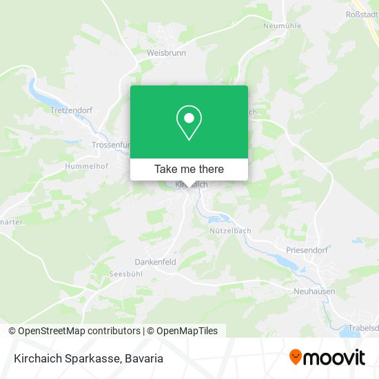 Kirchaich Sparkasse map