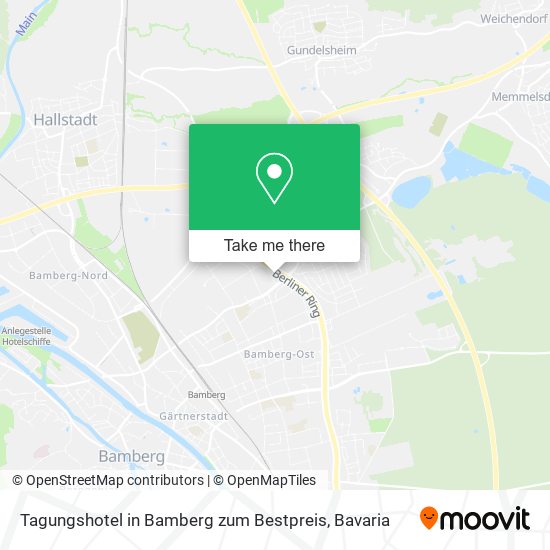 Карта Tagungshotel in Bamberg zum Bestpreis