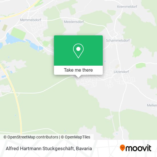 Alfred Hartmann Stuckgeschäft map
