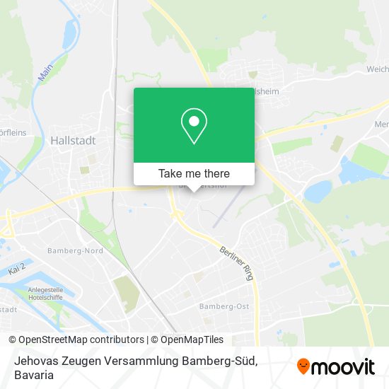 Jehovas Zeugen Versammlung Bamberg-Süd map