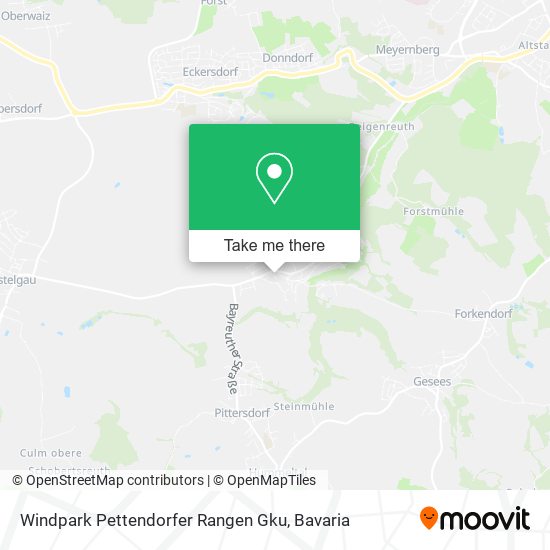 Windpark Pettendorfer Rangen Gku map