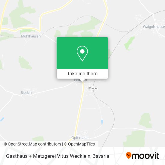 Gasthaus + Metzgerei Vitus Wecklein map