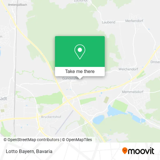 Lotto Bayern map