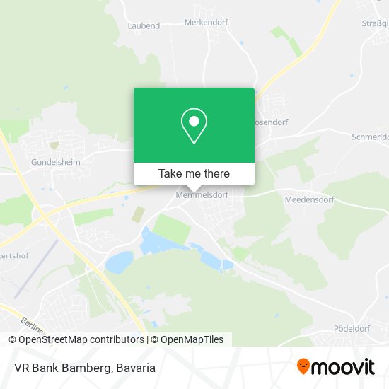 VR Bank Bamberg map