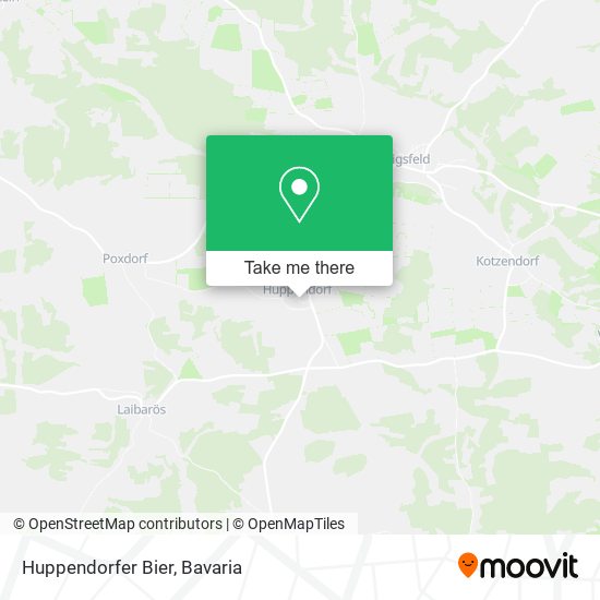 Huppendorfer Bier map