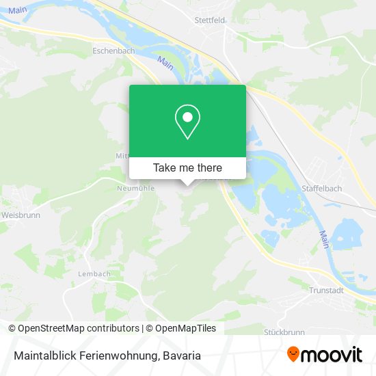 Maintalblick Ferienwohnung map