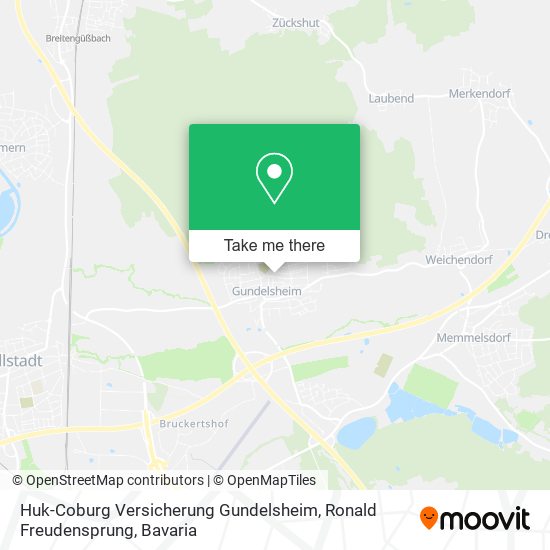 Карта Huk-Coburg Versicherung Gundelsheim, Ronald Freudensprung