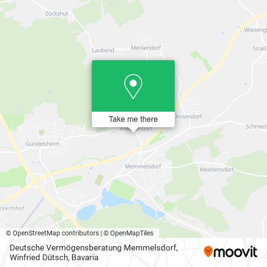 Deutsche Vermögensberatung Memmelsdorf, Winfried Dütsch map