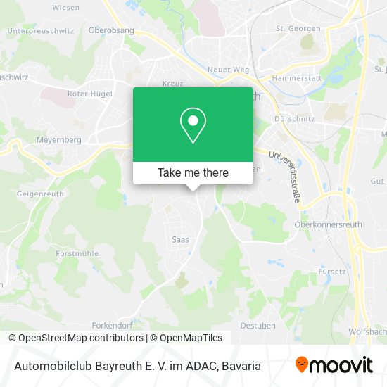 Automobilclub Bayreuth E. V. im ADAC map