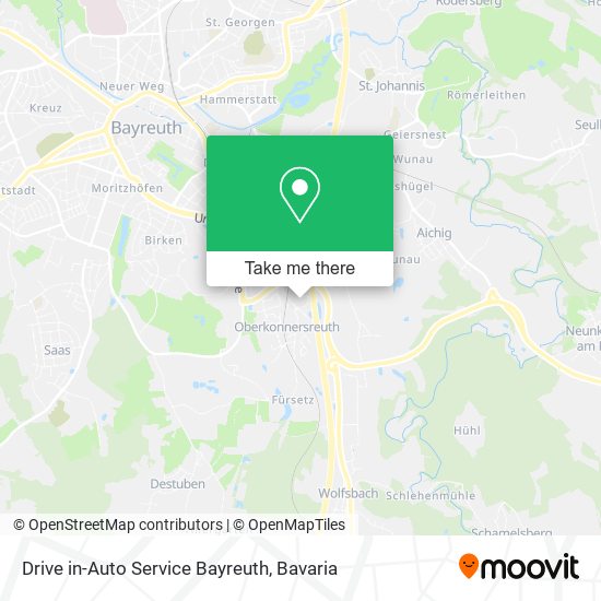 Drive in-Auto Service Bayreuth map