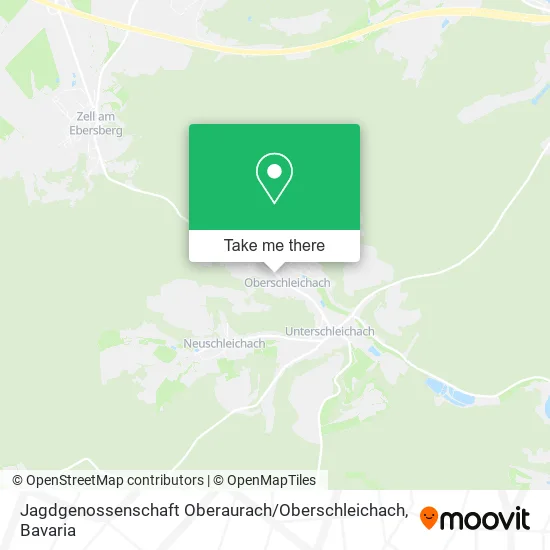 Карта Jagdgenossenschaft Oberaurach / Oberschleichach