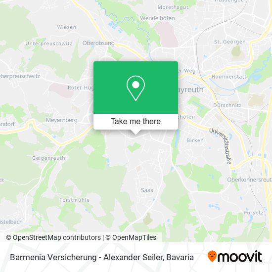 Barmenia Versicherung - Alexander Seiler map