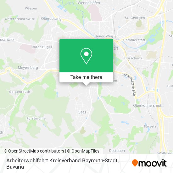 Arbeiterwohlfahrt Kreisverband Bayreuth-Stadt map