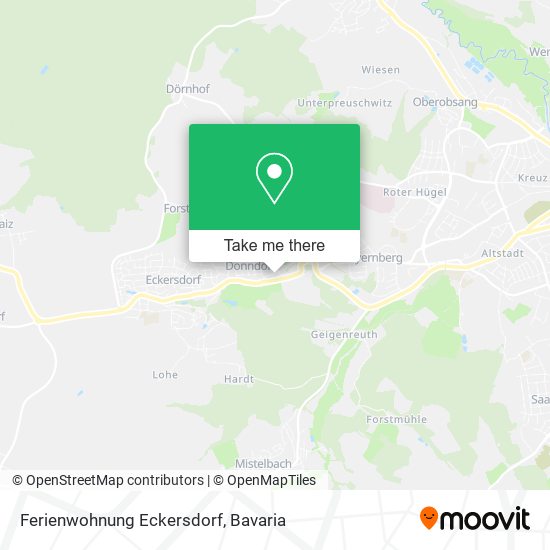 Ferienwohnung Eckersdorf map