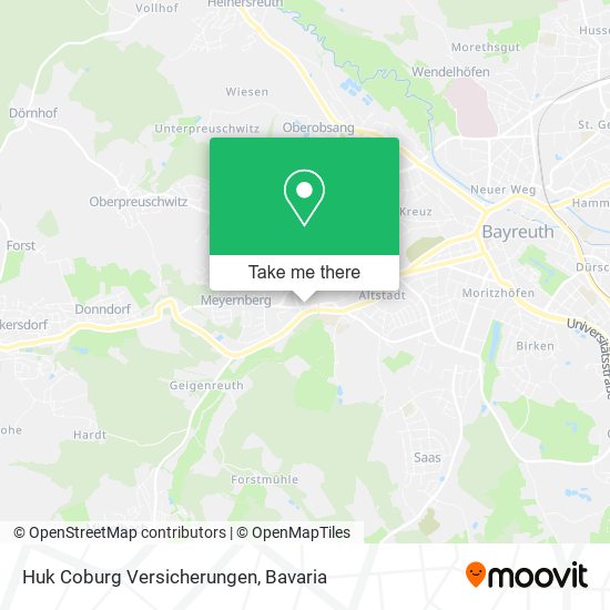 Huk Coburg Versicherungen map