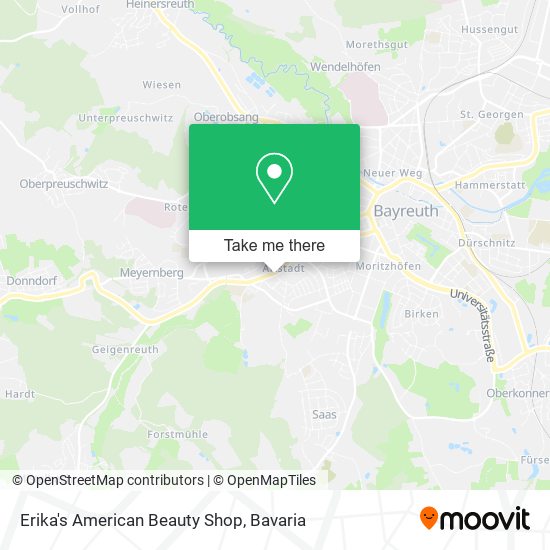 Erika's American Beauty Shop map