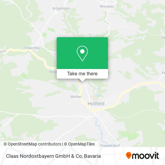 Claas Nordostbayern GmbH & Co map