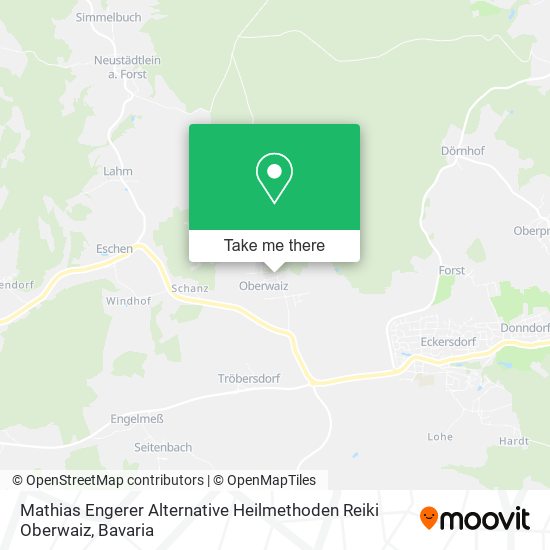 Mathias Engerer Alternative Heilmethoden Reiki Oberwaiz map