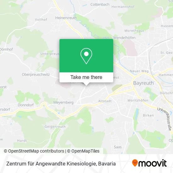 Карта Zentrum für Angewandte Kinesiologie