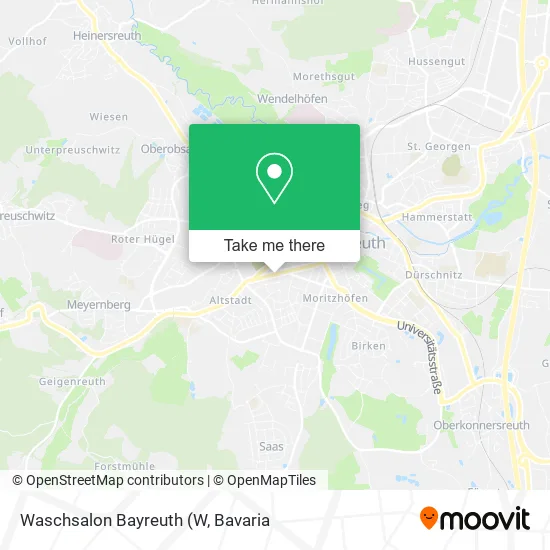 Карта Waschsalon Bayreuth