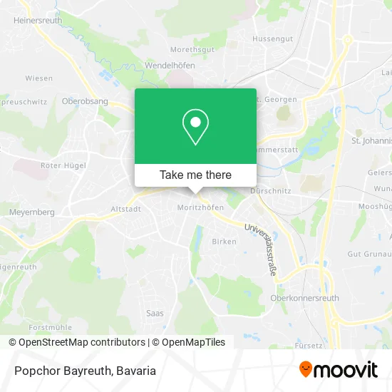 Карта Popchor Bayreuth
