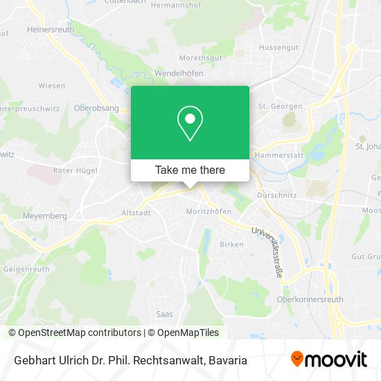 Gebhart Ulrich Dr. Phil. Rechtsanwalt map