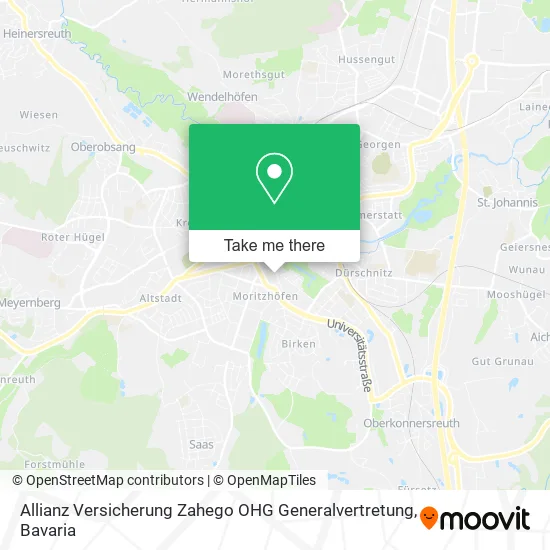 Карта Allianz Versicherung Zahego OHG Generalvertretung