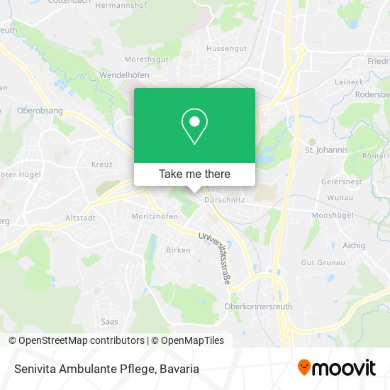 Карта Senivita Ambulante Pflege
