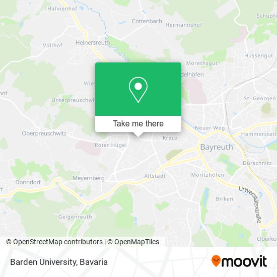 Barden University map